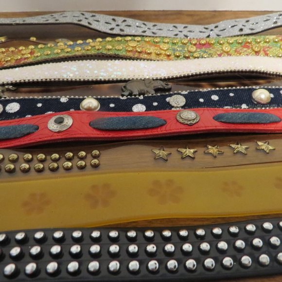 VTG Women's blingy Belt lot - 12 belts - B3 - Picture 4 of 8